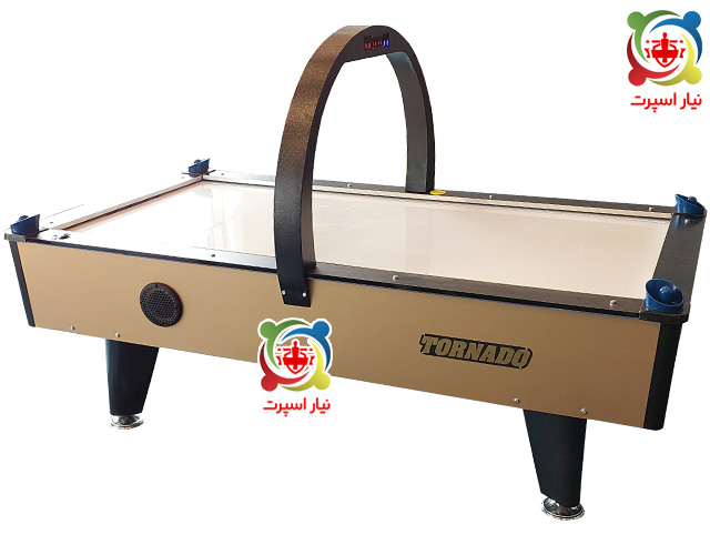 میز ایرهاکی مدل A3 هایگلاس طلایی شهربازی 9فوت المپیک